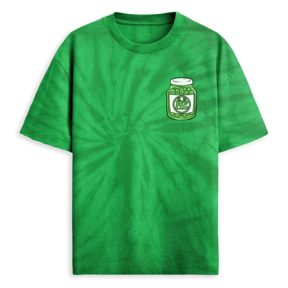 ALLEYCVT - KEVIN THE SEA PICKLE TIE DYE TEE Size Small Green Tie Dye